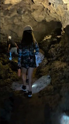 Indiana Jones Vibes 🧭 Explore Santa Cruz's Largest Lava Tunnel 🌋 #galapagos #travel #indianajones