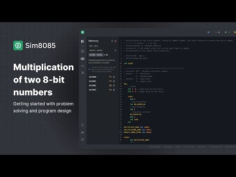 Multiplication of two 8-bit numbers using 8085 microprocessor