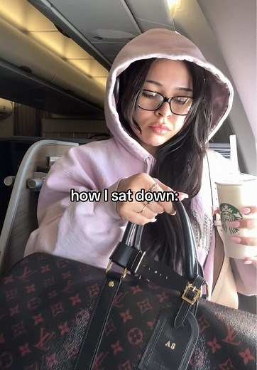 Aishah Sofey's Fun Trend on a Plane