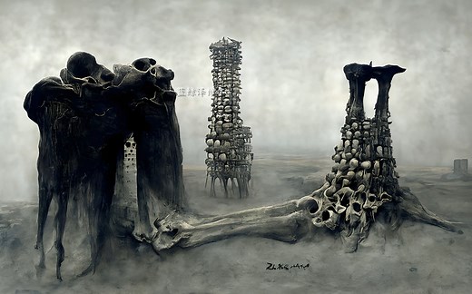 【AI绘画】贝克辛斯基的新世界 Disco Diffusion AI画集（73）