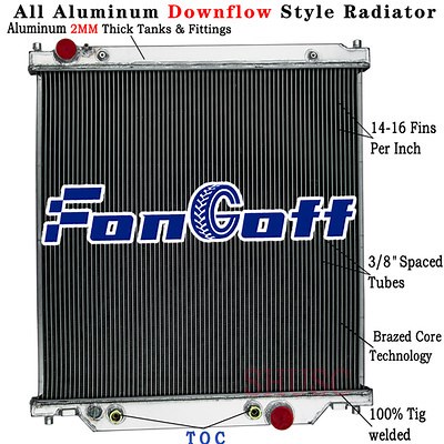Aluminum Radiator For 2003-2007 Ford F350 / F250 F450 Excursion 6.0L Powerstroke | eBay