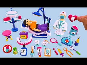DIY How to Make Polymer Clay Miniature Doctor Set with Dentist, Mini Medical Kit | Easy tutorial