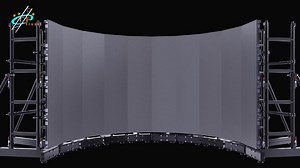 Aluminum Alloy Truss Ground Support for Hanging LED Screen, it is suitable for Arc-Shape Cabinet. Please contact us by WhatsApp to get a quotation. 8615920135617 email: market@gftruss.cn | GF-truss