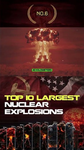 The Top 10 Largest Nuclear Explosions: No 6 #atomicbomb #coldwar #documentary #nuclearscale