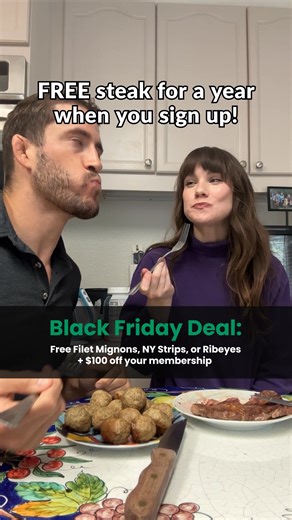 🚨Our Black Friday Sale Is Here!🚨Get FREE Steaks for a YEAR $100 off and save up to $1,024* when you sign up with ButcherBox. Get your choice of 100% Grass-Fed, Grass-Finished: 🥩Ribeyes 🥩 🥩Filet Mignons 🥩 🥩NY Strips 🥩 | ButcherBox