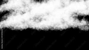 Beautiful slow motion of clouds and sky. Motion of white clouds over the sky with sunlight. Stock Video