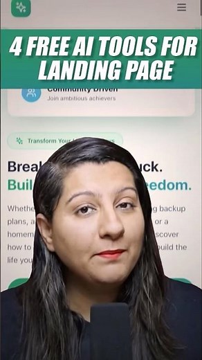 4 Free AI Tools to Build a Website | Landing Page in Minutes