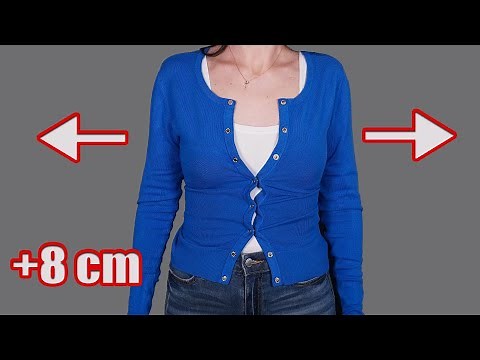 How simply to upsize a blouse/sweater to fit you perfectly - a sewing trick!