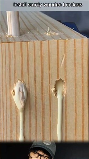 Install sturdy wooden brackets