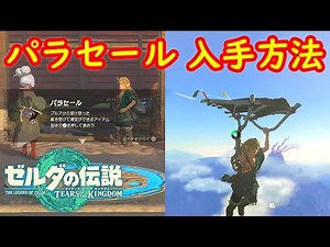 【パラセール】入手方法 攻略【ゼルダの伝説 ティアーズ オブ ザ キングダム ティアキン】