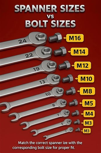 Wrench and Bolt Size