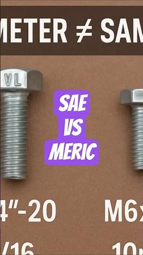 SAE vs Metric | Quick Tip! 🔧 #mg101fasteners