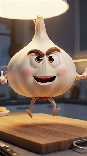 Main Lehsun Hoon 🧄🔥 | Strongest Kitchen Hero | Funny Talking Garlic | Hindi Shorts