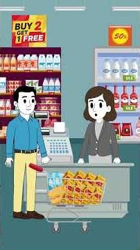 “When Checkout Math Goes Wrong! 😂 | Funny Grocery Store Animation”
