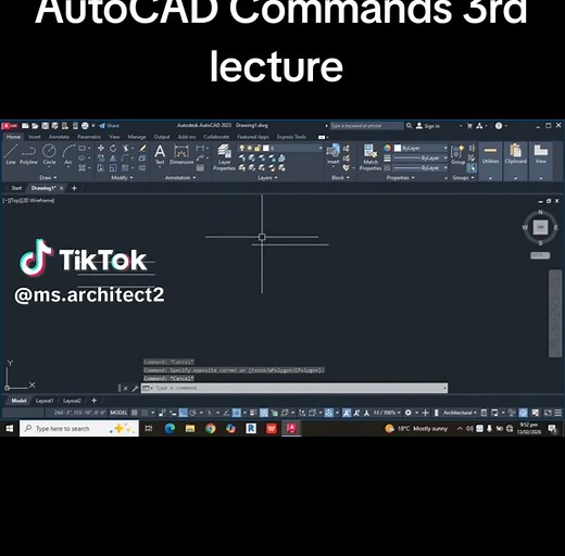 Mastering AutoCAD Commands: 3rd Lecture