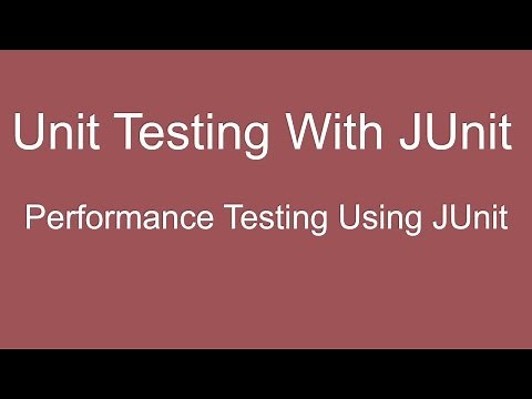 JUnit Tutorial 05 :- Performance Testing using JUnit