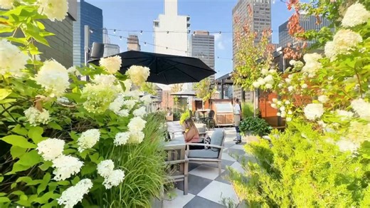 NYC rooftop bars offer cocktails and skyline views
