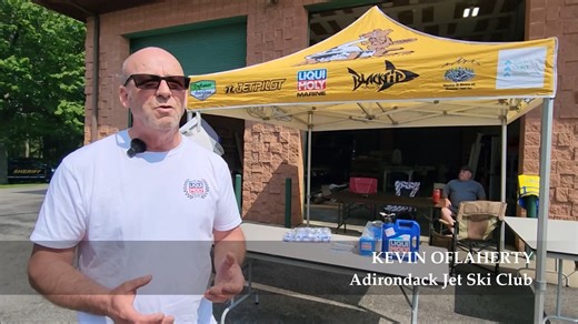 BOATER SAFETY COURSE NOW REQUIRED FOR ALL OPERATORS IN NEW YORK STATE, JET SKI OPERATORS TO BE AT LEAST 14 GREAT SACANDAGA RESERVOIR -- All operators of motorized vessels on waterways in New York State including jet skis and other personal watercrafts are now required to carry proof of a successfully completed approved boater safety course. Kevin O'Flaherty of the Adirondack Jetski Club explained the new statewide requirement earlier this month while at a public safety training exercise at the H