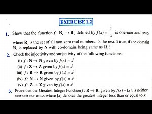 12th (NCERT) MATHEMATICS-RELATIONS AND FUNCTIONS | EXERCISE 1.2 (SOLUTION) | GENIUS LEARNING (HINDI)