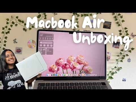 MACBOOK AIR M4 UNBOXING & CUSTOMIZATION *college edition* | setup, tips, & newest features