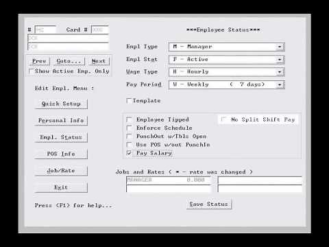 DCR - POSitouch Tutorial - Adding An Employee