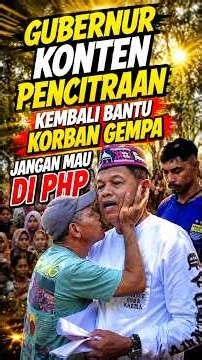 Pencitraan Gubernur Konten Jangan Mau di PHP kembali salurkan bantuan #dedimulyadi #kdm