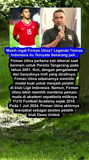 Masih ingat Firman Utina? Legenda Timnas Indonesia itu Sekarang jadi... #shorts #bola