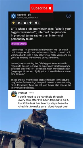 When a job interviewer asks , “ what’s your biggest weakness ?“ #growwithoreo #jobinterview #viral