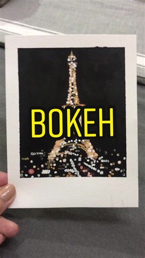 #eiffeltower #bokeh #vicipee #paris #gouachepainting