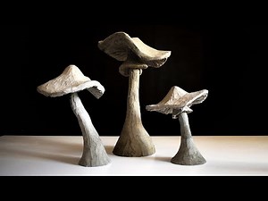 DIY Concrete Mushrooms for your Garden 🍄