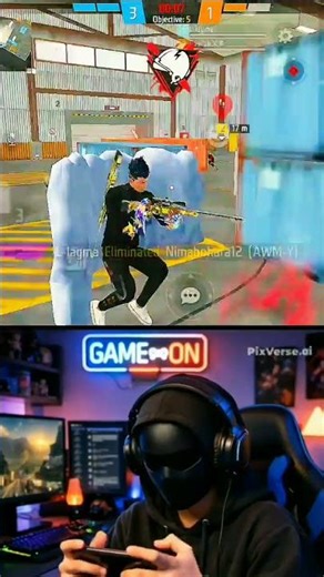 AWM headshot 😱 #freefire #freefireclips #rynsgamer #shorts #trend