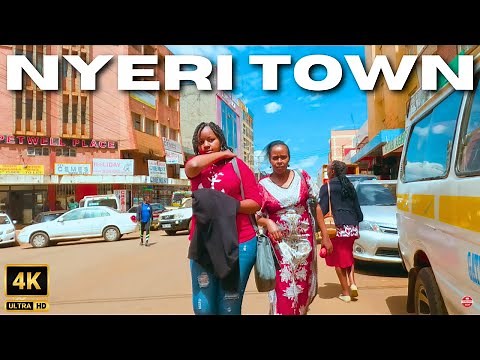 Nyeri Town Walking Tour 2024 | Central Kenya 4K UHD