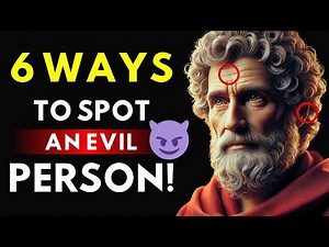 6 Ways to Identify an EVIL Person | Stoic Philosophy