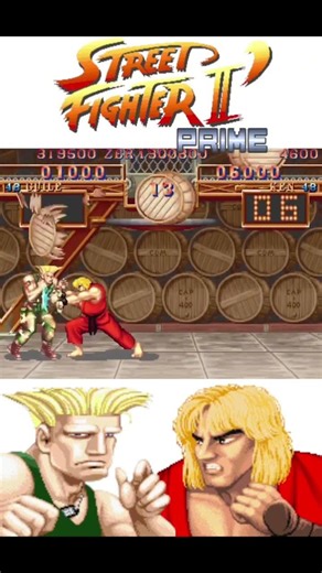Street Fighter | Ken Vs Guile Bonus Round Fight 🔥🔥🔥 #fightinggames #streetfighter #gaming #arcade