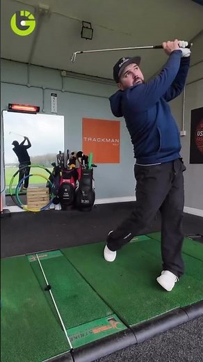 Pulling your irons left is often a swing path issue 👀 The drill: Place an alignment stick just