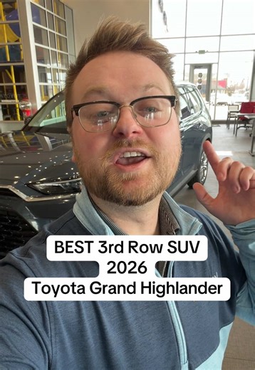 The Toyota Grand Highlander has a usable third row and a lot of cargo space as well! #suv #3rdrow #grandhighlander #toyota