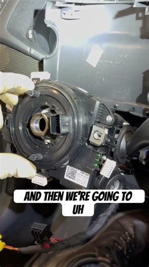 Never ignore a broken clock spring in your car #shorts #safety #mechanic