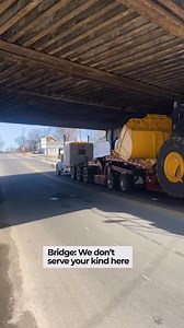 Ever had a day when gravity AND civil engineering team up against you? Yeah… these guys sure did. Permit approved, route planned… but that bridge had other ideas. Welcome to heavy haul life – where the only thing lower than the clearance is the driver’s mood after this. 😂💀 ❗ Are you looking for a great OTR job with a stable company with a proven track record? Look no further! Earn OTR Dry van 60 CPM Base 10 CPM Bonus, Flatbed 65 CPM 5 CPM if you are ready to make 11k miles monthly Load pay. We