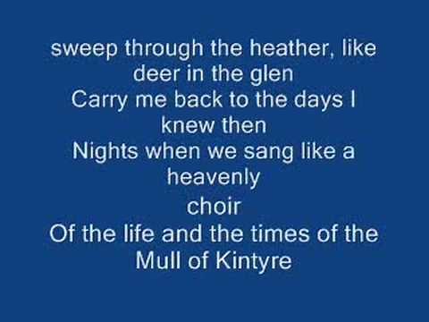 The mull of kintyre & Lyrics-Paul Mccartney