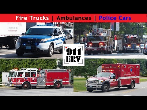 Fire Trucks, Ambulances, and Police Cars Responding Compilation | August 2022