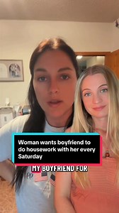Woman asks boyfriend to do housework every Saturday — is this fair?