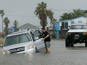 Tropical Storm Beta Stalls Along Texas Coast, Brings Floods