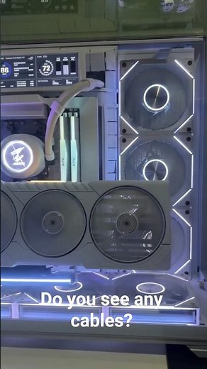 Do you see any cables? #cablelesspc #wirelesspc #projectstealth #lianli #vg4v3