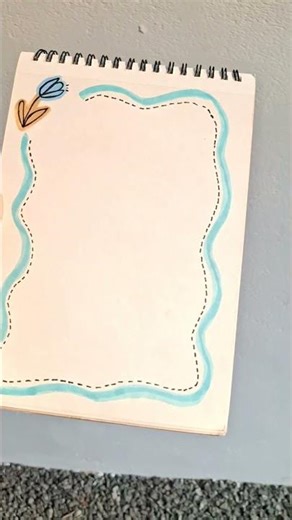 satisfying border design 😌✨ | brush pen drawing ideas