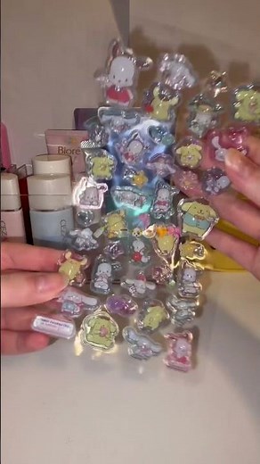 サンリオのうるちゅるポップシール貼る( ˙꒳​˙ᐢ ) #人気になりたい #伸びろ #unboxing #unboxing #シール #シール帳 #サンリオ #開封動画 #手元動画