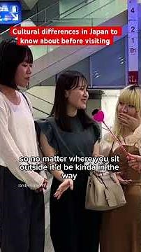 Cultural differences in Japan - sitting on the floor, eating in front of combini… #japantravel