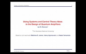 Using Systems & Control Theory Ideas In the Design of Quantum Amplifiers
