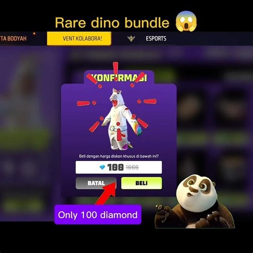 New event free fire 😱 Dino bundle return 😨 only 100 diamond today #viral #shorts