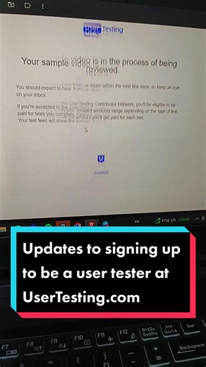 Some updates about signing up to be a user tester at UserTesting.com #entrepreneur #smallbusiness #onlinebusiness #successmindset #sideincome #sidehustle #sidehustleideas #growmoney #howtoearnonline #howtoearnmoney #usertesting #usertestingclub