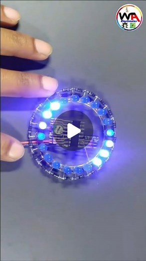 Circuitmix on Instagram: "✨DIY LED chaser circuit using CMOS Decade counter IC CD4017 and NE555 timer. Made by @wa_electronics 😍Tag your friends and share this video. #ne555 #led #ledlight #soldering #diyelectronics #electronicscircuit #cd4017 #ic #microcontroller #electronicsproject #electronics"